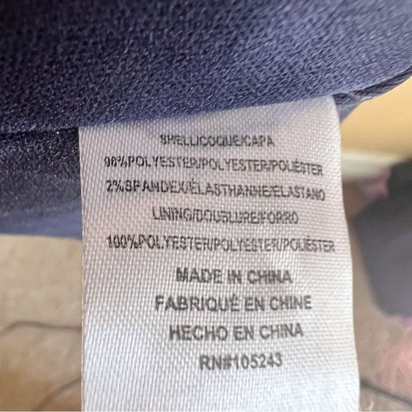 B Collection by Bobeau Black Floral‎ Double V Dress Womens Plus Size 3X Career - Picture 6 of 7